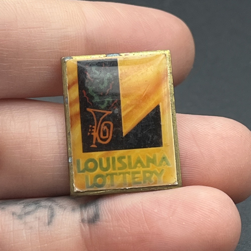 Louisiana Lottery Trumpet‎ Lapel Hat Pin